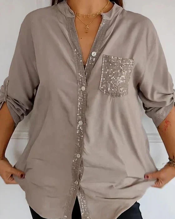 Aleksandra - Szykowny top w stylu glamour