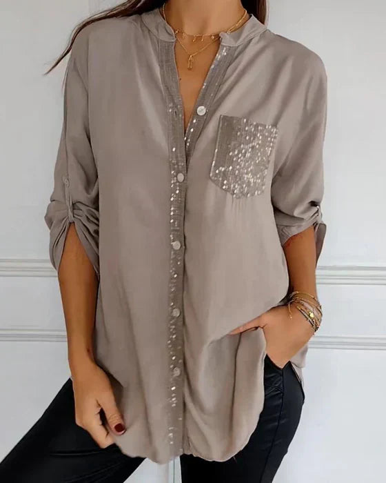 Aleksandra - Szykowny top w stylu glamour
