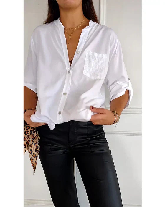 Aleksandra - Szykowny top w stylu glamour