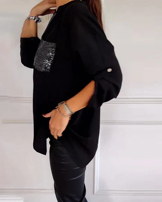 Aleksandra - Szykowny top w stylu glamour