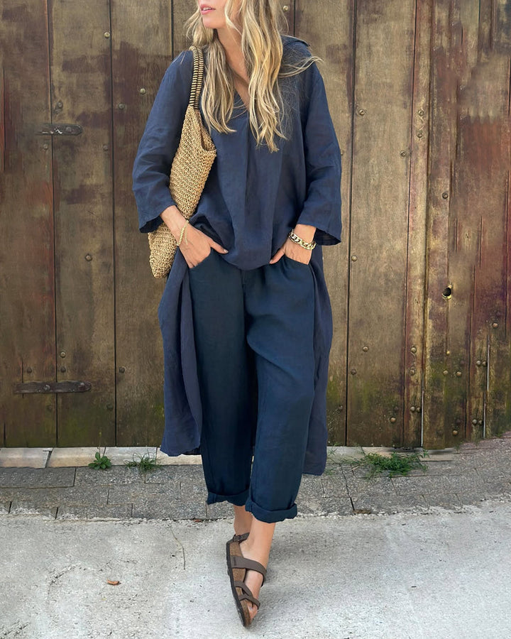 Anna™ | Elegancki Zestaw Chic w Dwu Częściach - Styl Bez Wysiłku i Wszechstronność