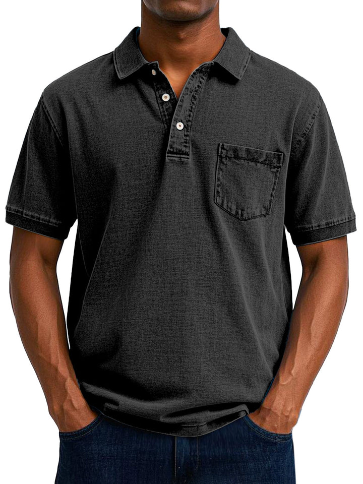 Robert™  | Vintage Polo Koszula na Luzie dla Mężczyzn