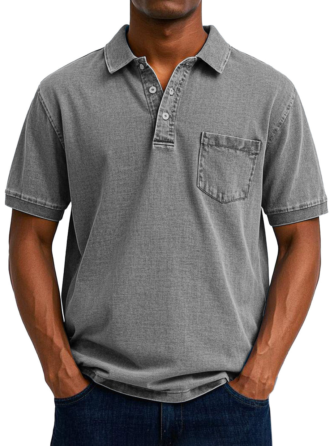 Robert™  | Vintage Polo Koszula na Luzie dla Mężczyzn