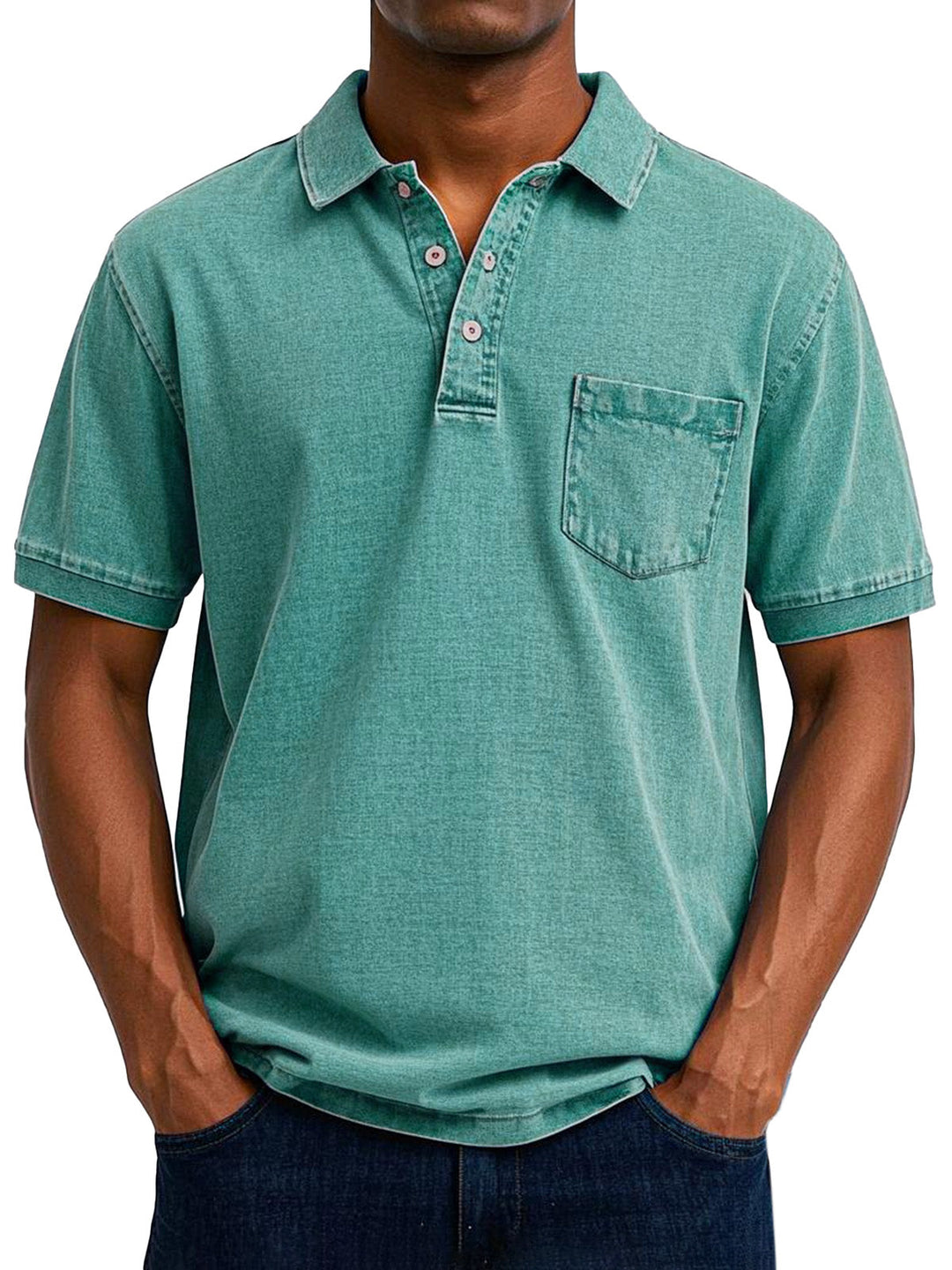 Robert™  | Vintage Polo Koszula na Luzie dla Mężczyzn