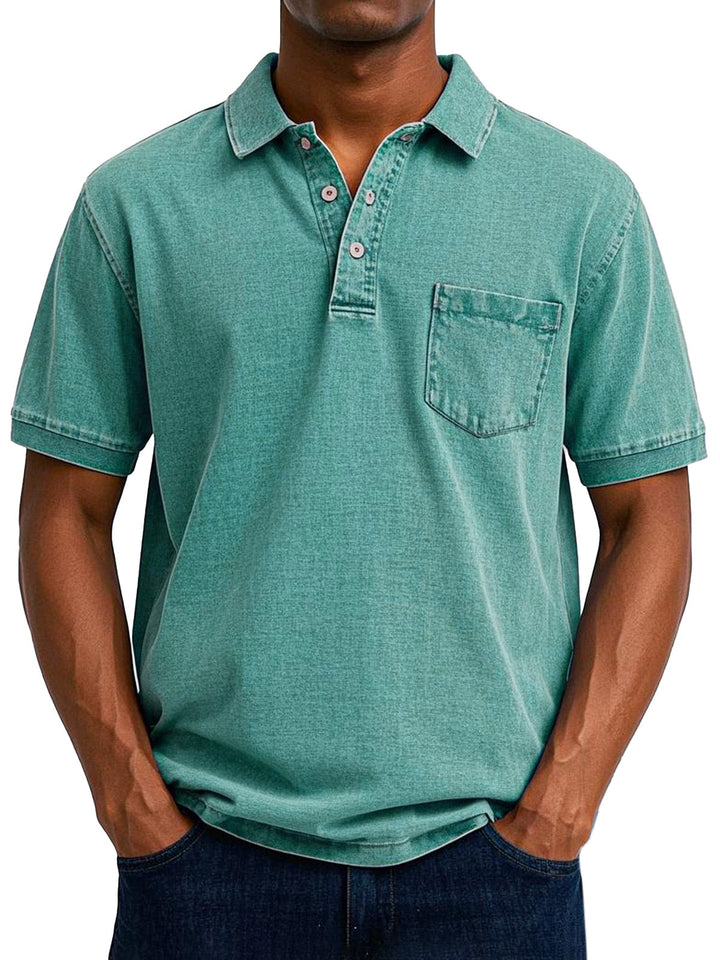 Robert™  | Vintage Polo Koszula na Luzie dla Mężczyzn