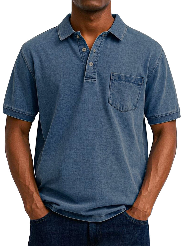 Robert™  | Vintage Polo Koszula na Luzie dla Mężczyzn