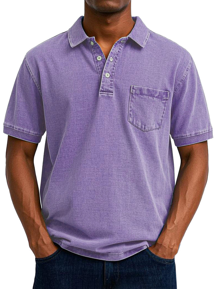 Robert™  | Vintage Polo Koszula na Luzie dla Mężczyzn