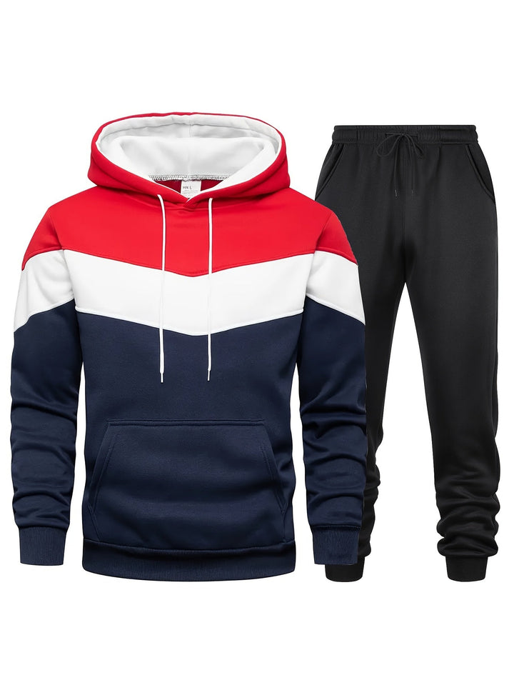 Casual Zestaw Dresowy z Kurtką i Spodniami Joggingowymi Męski | Idealny na Jesień/Zimę