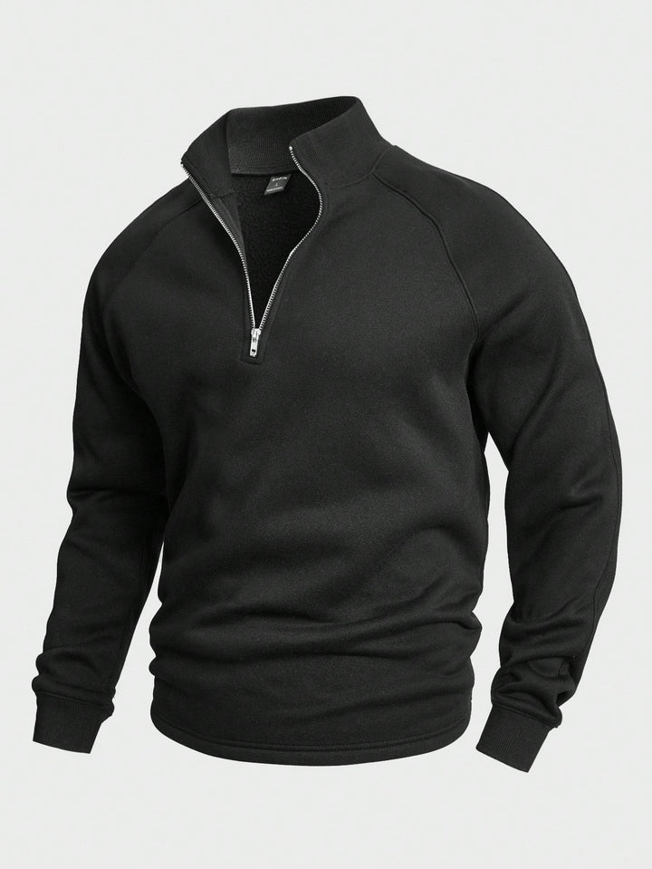 Oskar™ | Sweter casual z krótkim zamkiem