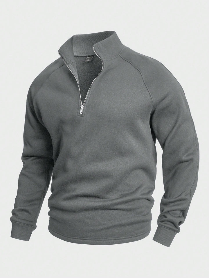 Oskar™ | Sweter casual z krótkim zamkiem