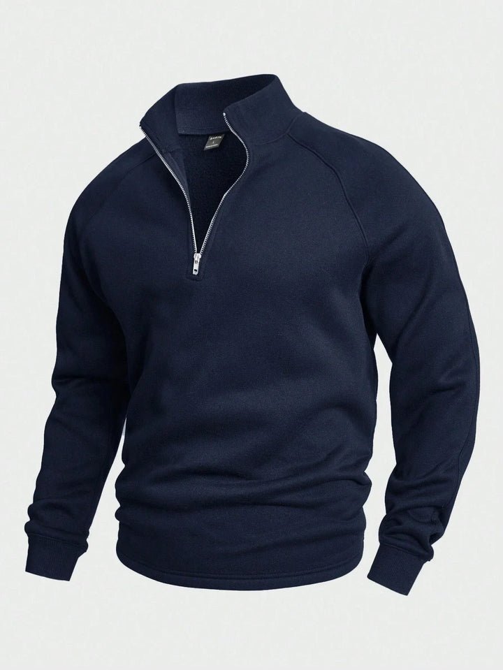 Oskar™ | Sweter casual z krótkim zamkiem