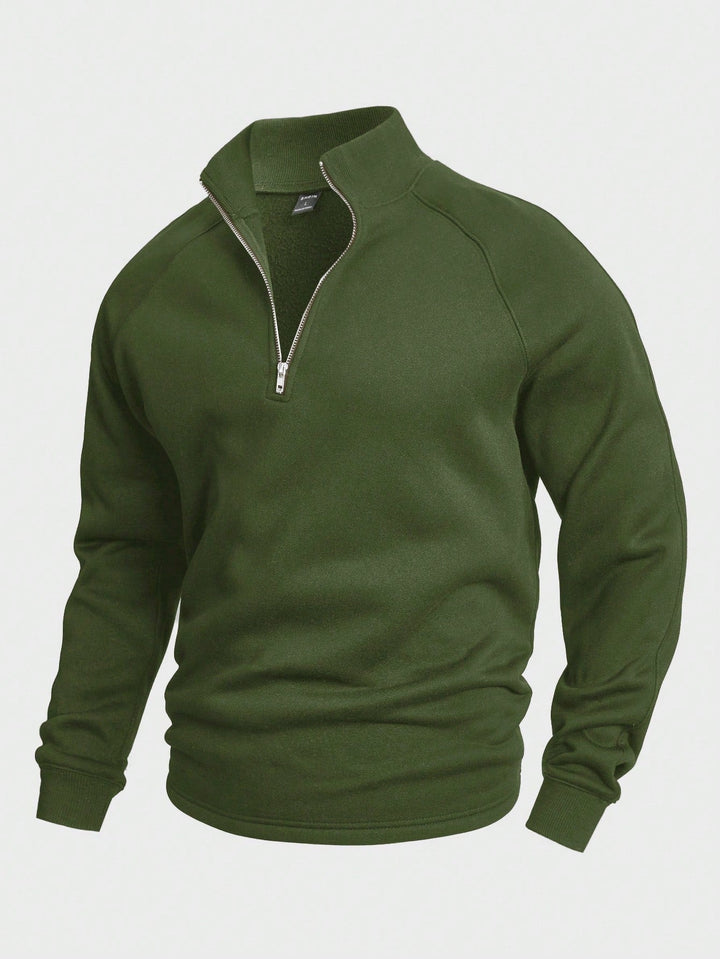 Oskar™ | Sweter casual z krótkim zamkiem