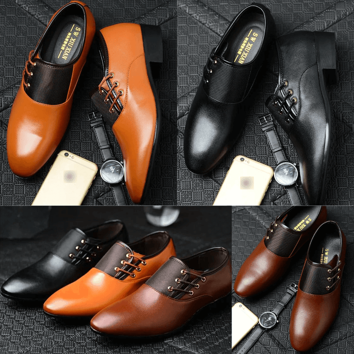 Eleganckie Buty Formalne ze Skóry Wegańskiej Męski | Idealne na Jesień/Zimę