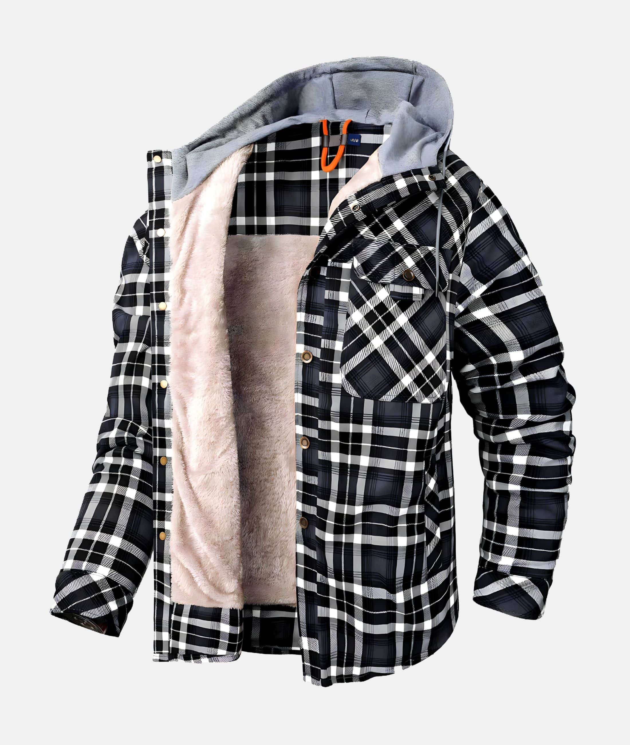 Gniewosława - Casualowa flanelowa kurtka w kratę dla kobiet