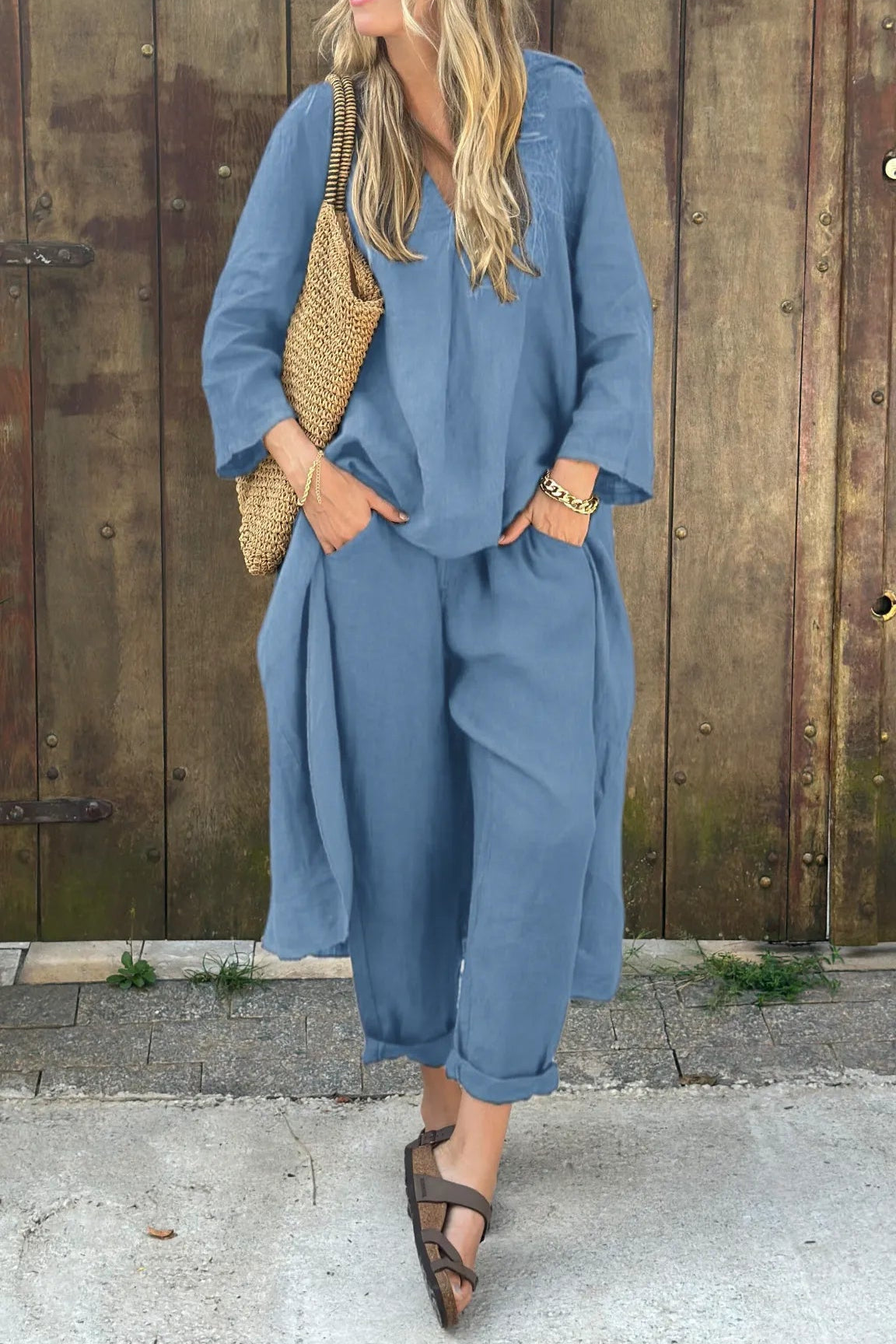 Anna™ | Elegancki Zestaw Chic w Dwu Częściach - Styl Bez Wysiłku i Wszechstronność