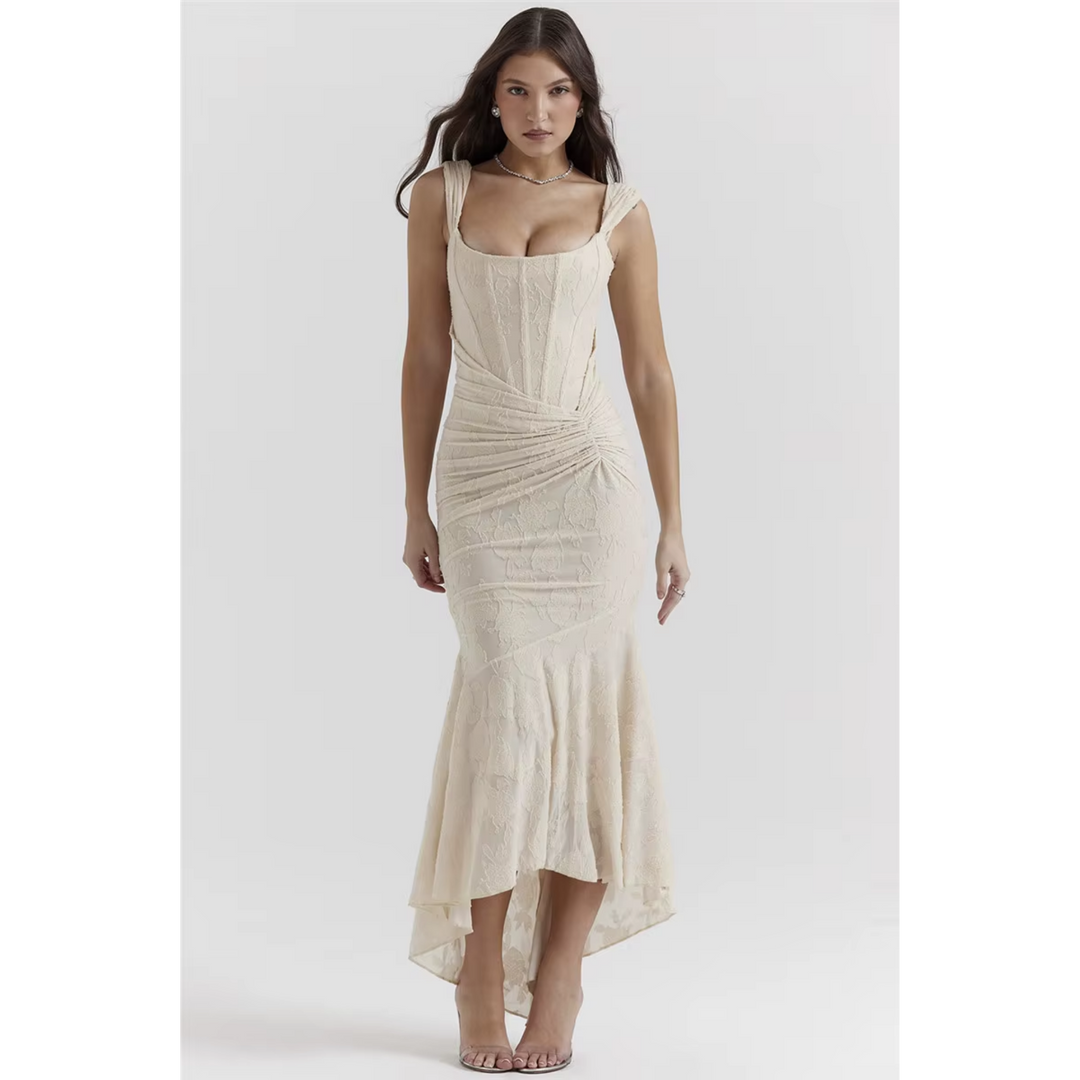 Żaneta- Elegancka Sukienka Maxi na Wesele dla Kobiet