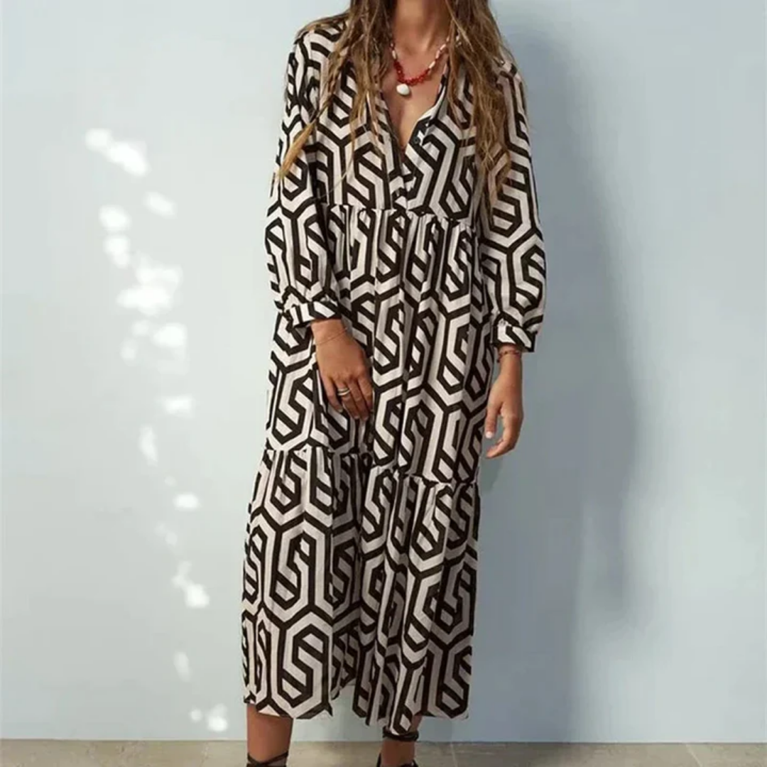 Patrycja - Casualowa Sukienka Oversize dla Kobiet