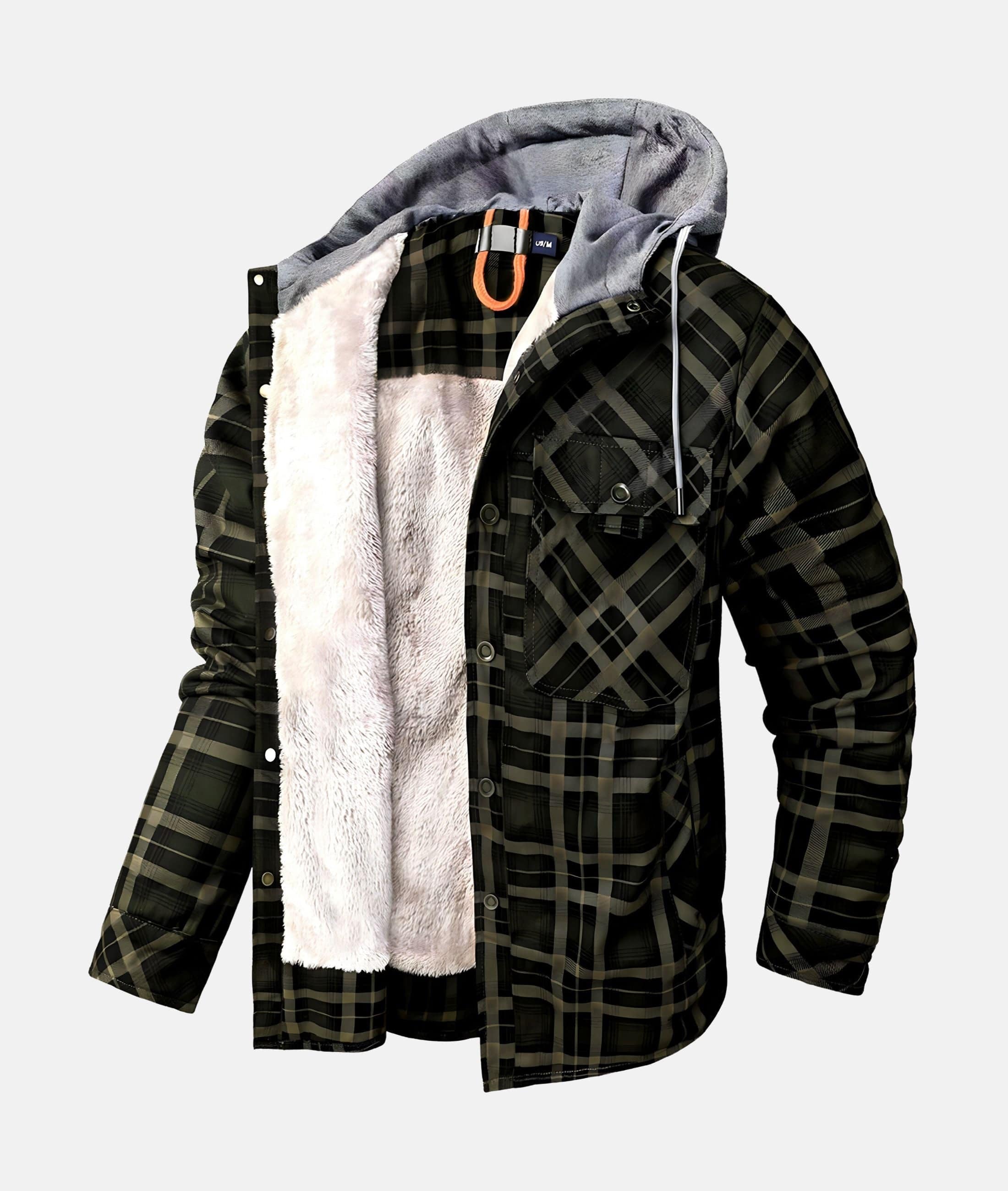 Gniewosława - Casualowa flanelowa kurtka w kratę dla kobiet