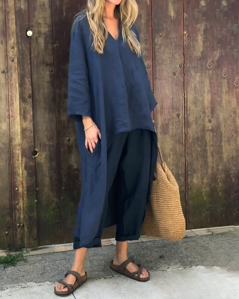 Anna™ | Elegancki Zestaw Chic w Dwu Częściach - Styl Bez Wysiłku i Wszechstronność