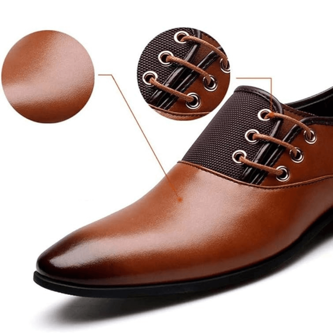 Eleganckie Buty Formalne ze Skóry Wegańskiej Męski | Idealne na Jesień/Zimę