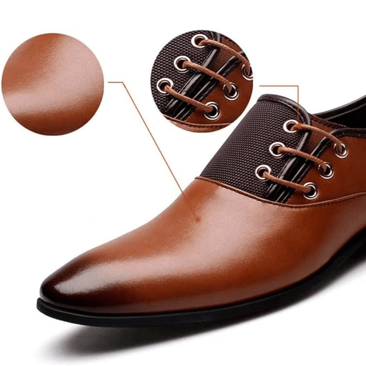 Eleganckie Buty Formalne ze Skóry Wegańskiej Męski | Idealne na Jesień/Zimę