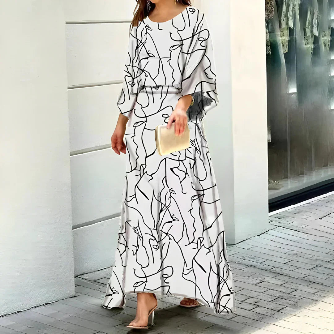 Krystyna - Kolorowa Sukienka na Wesele dla Kobiet