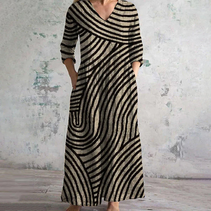 Magdalena™ | Sukienka w paski vintage