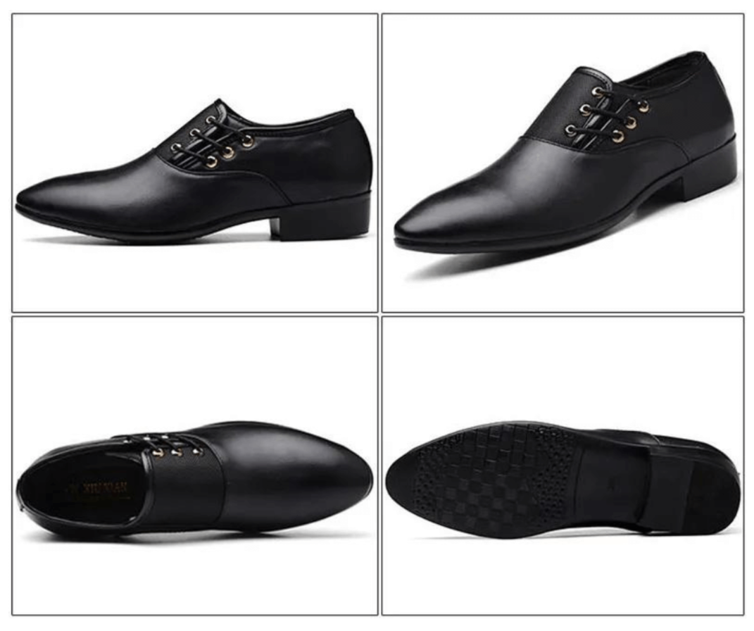 Eleganckie Buty Formalne ze Skóry Wegańskiej Męski | Idealne na Jesień/Zimę