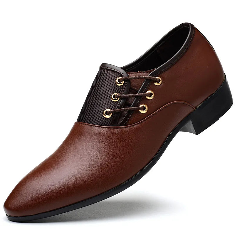 Eleganckie Buty Formalne ze Skóry Wegańskiej Męski | Idealne na Jesień/Zimę