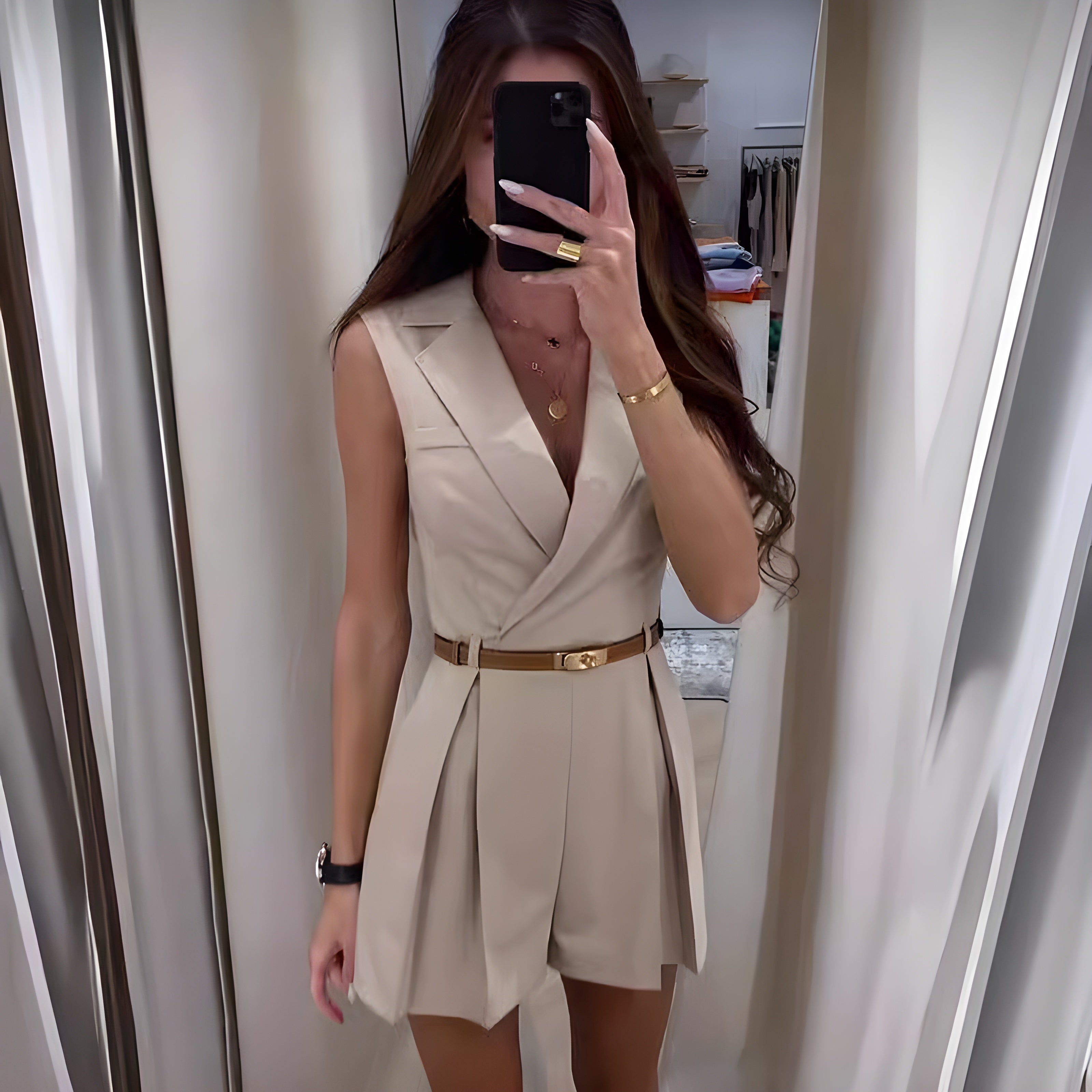 Stefka - Elegancki Kombinezon Letni dla Kobiet