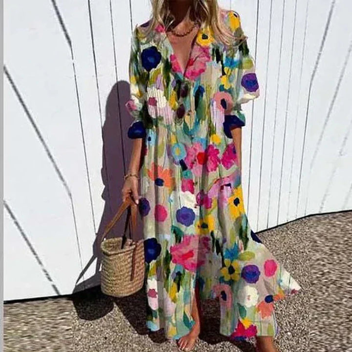 Augustyna - Komfortowa sukienka w stylu boho dla kobiet