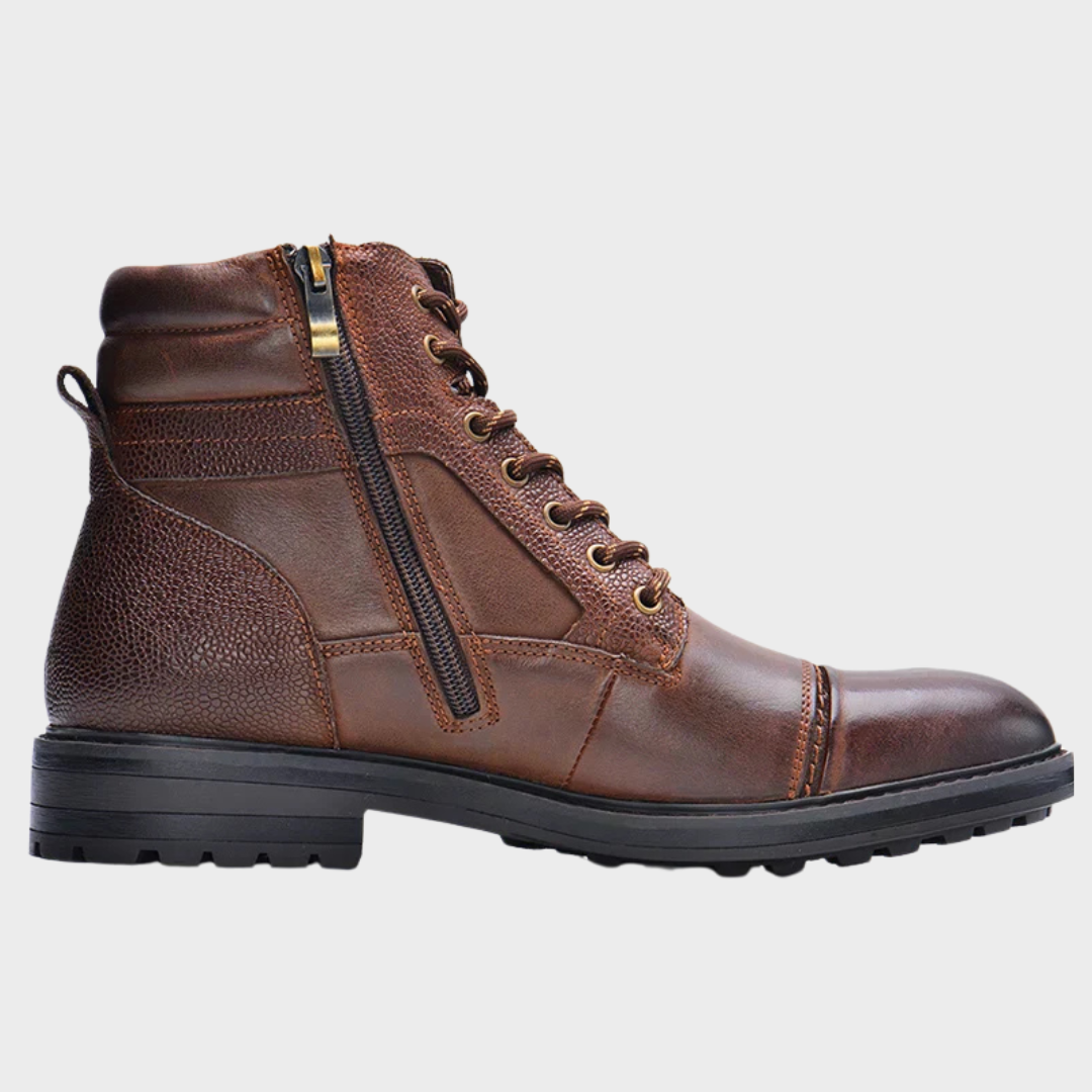 Daniel | Botki ze skóry premium