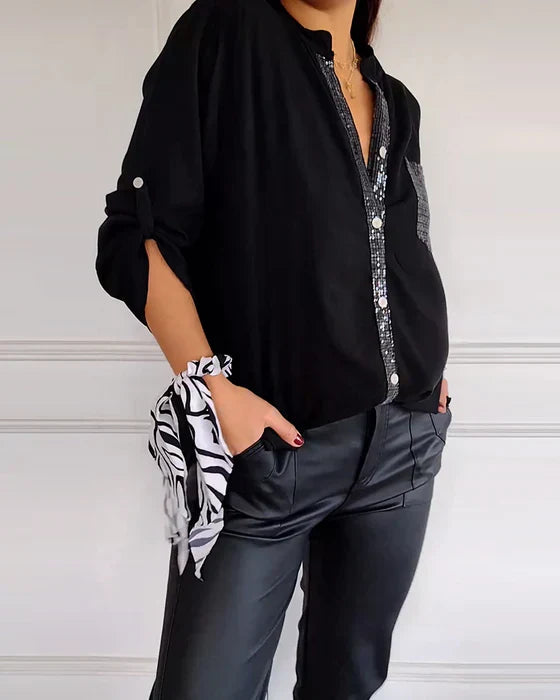 Aleksandra - Szykowny top w stylu glamour