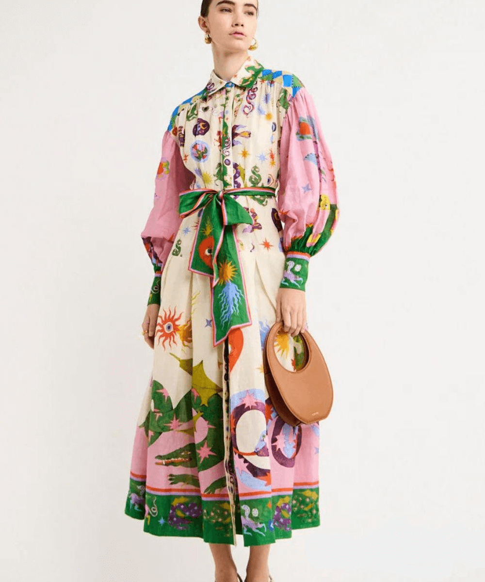 Ewunia - Elegancka Włoska Inspirowana Sukienka Maxi Dla Kobiet