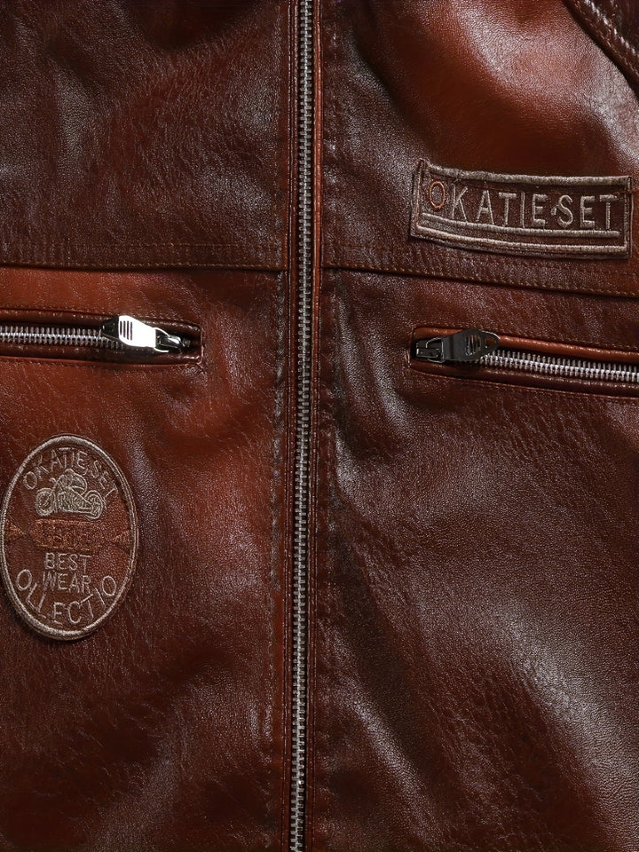 Stylowa kurtka w vintage'owym stylu