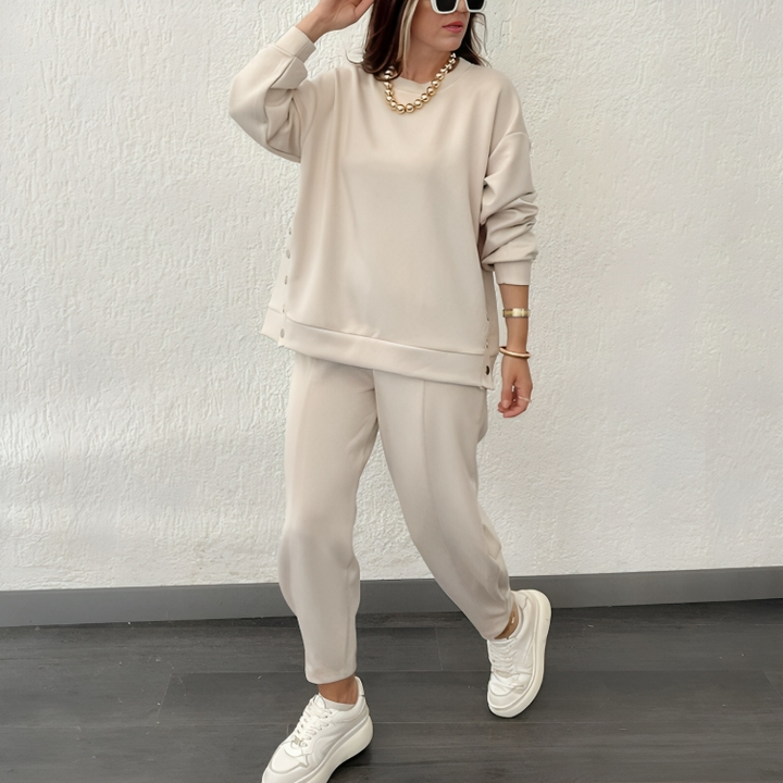 Casualowy Retro Oversize Zestaw Sportowy & Zestaw Do Biegania Dla Kobiet | Idealny na Co Dzień