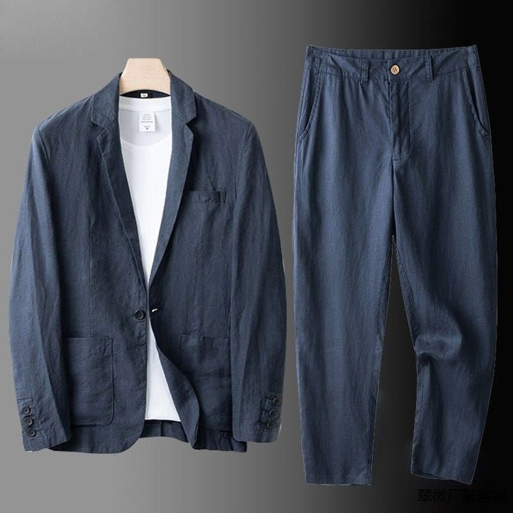 Grzegorz™ | Elegancki Garnitur Lnian